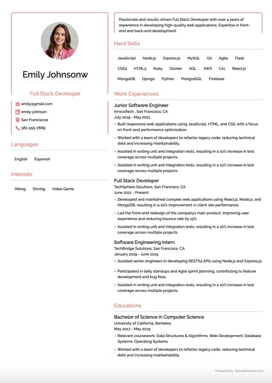 Atlas Resume Template