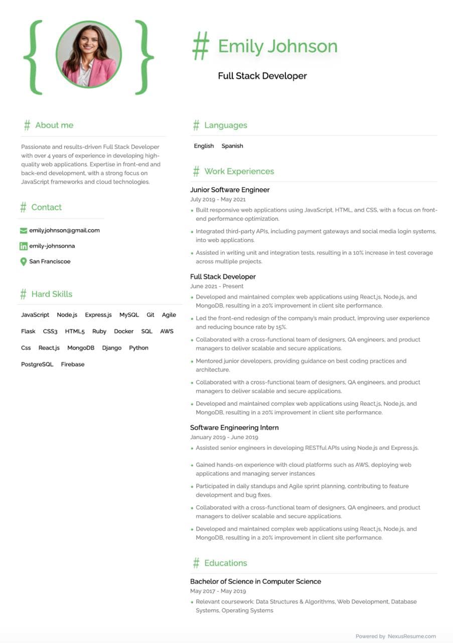 Geek Resume Template