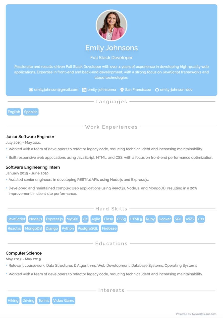 Luxe Resume Template
