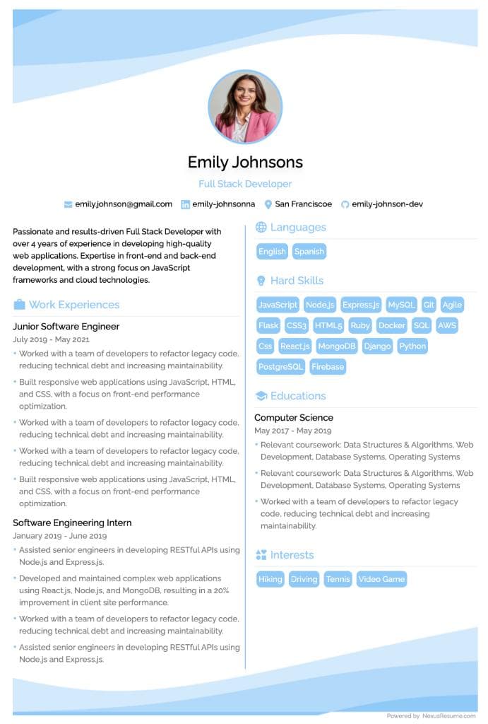 Pioneer Resume Template