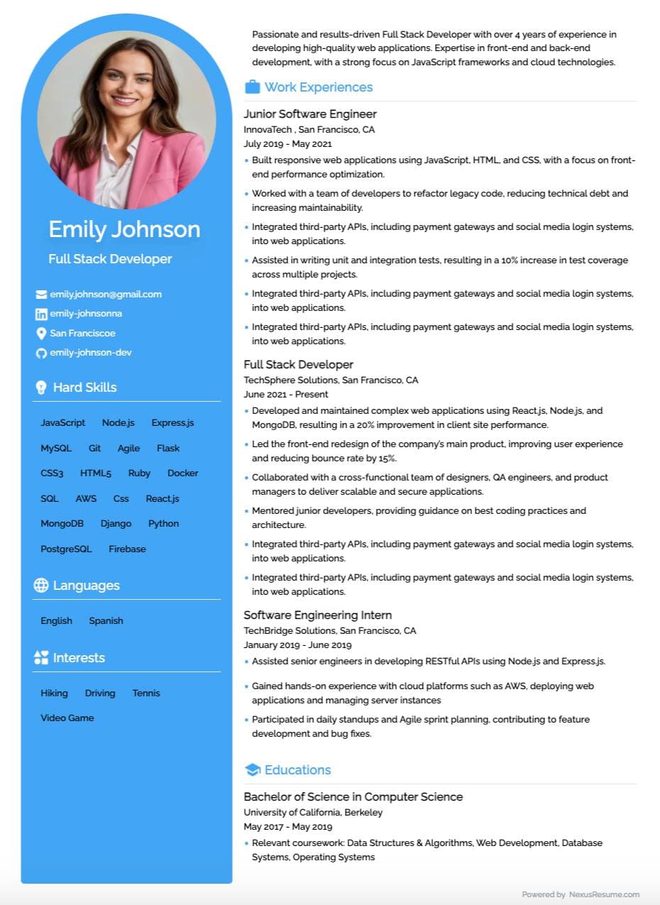 Radiant Resume Template