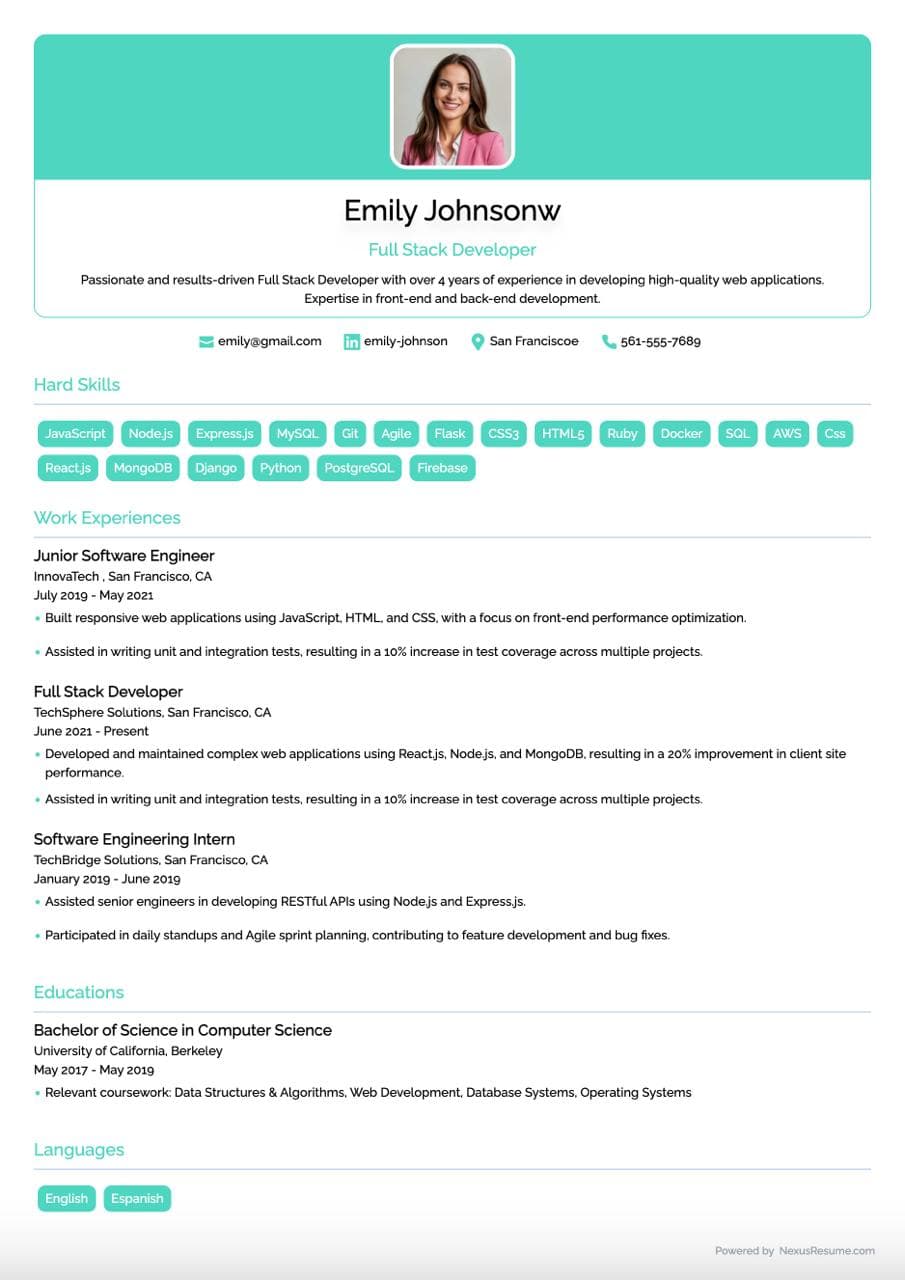Royal Resume Template